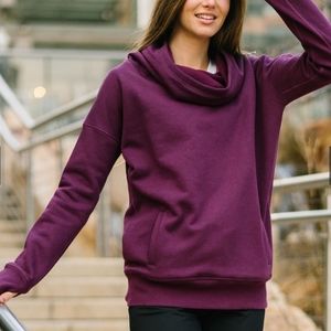 Brand new with tags, Zyia Plum Oh so Soft Hoodie Size L